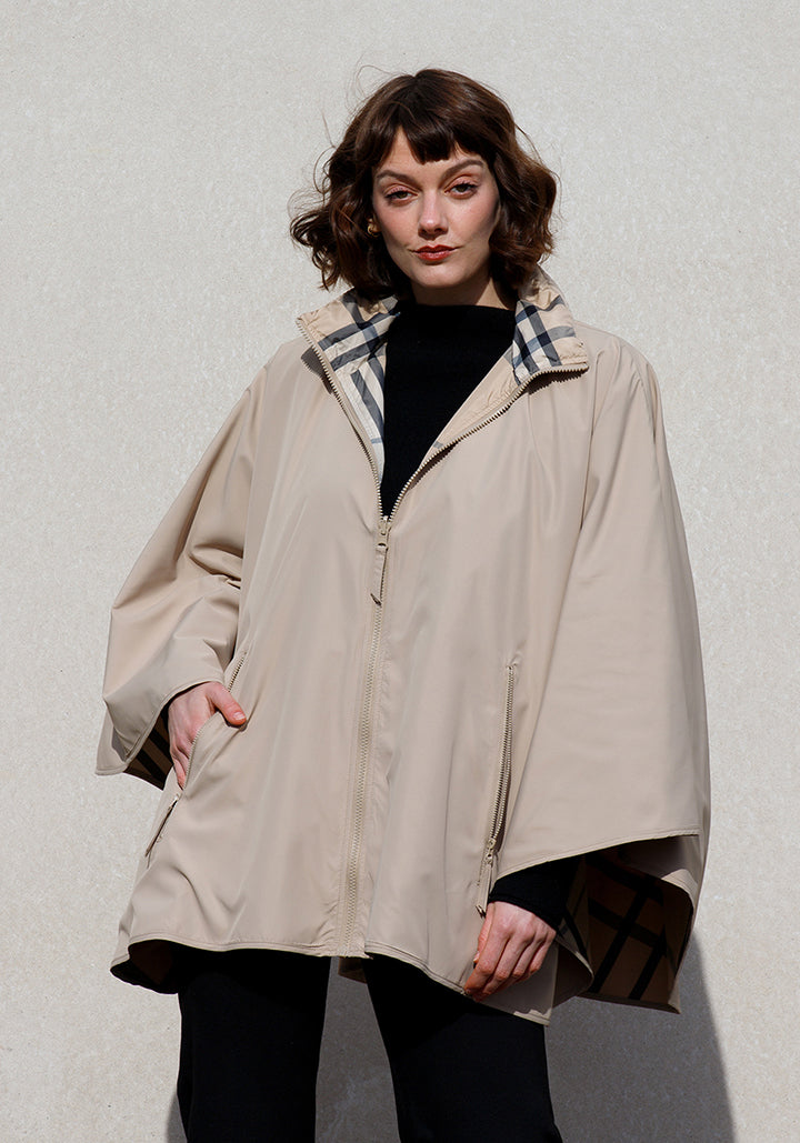 fashionable rain gear Camel & Plaid SPORTYRAP
