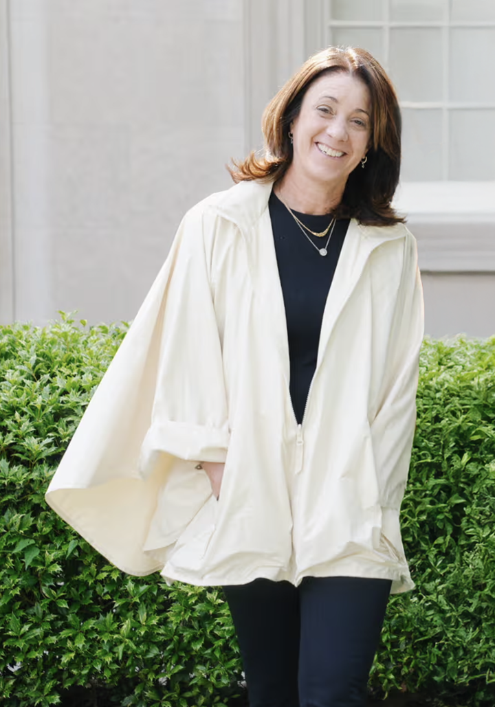 Ivory SPORTYRAP | Woman's Rain Jacket - fashionable and practical rain gear by RAINRAPS