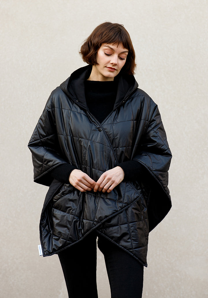 Black PUFFERRAP | Women's Rain Puffer Jacket