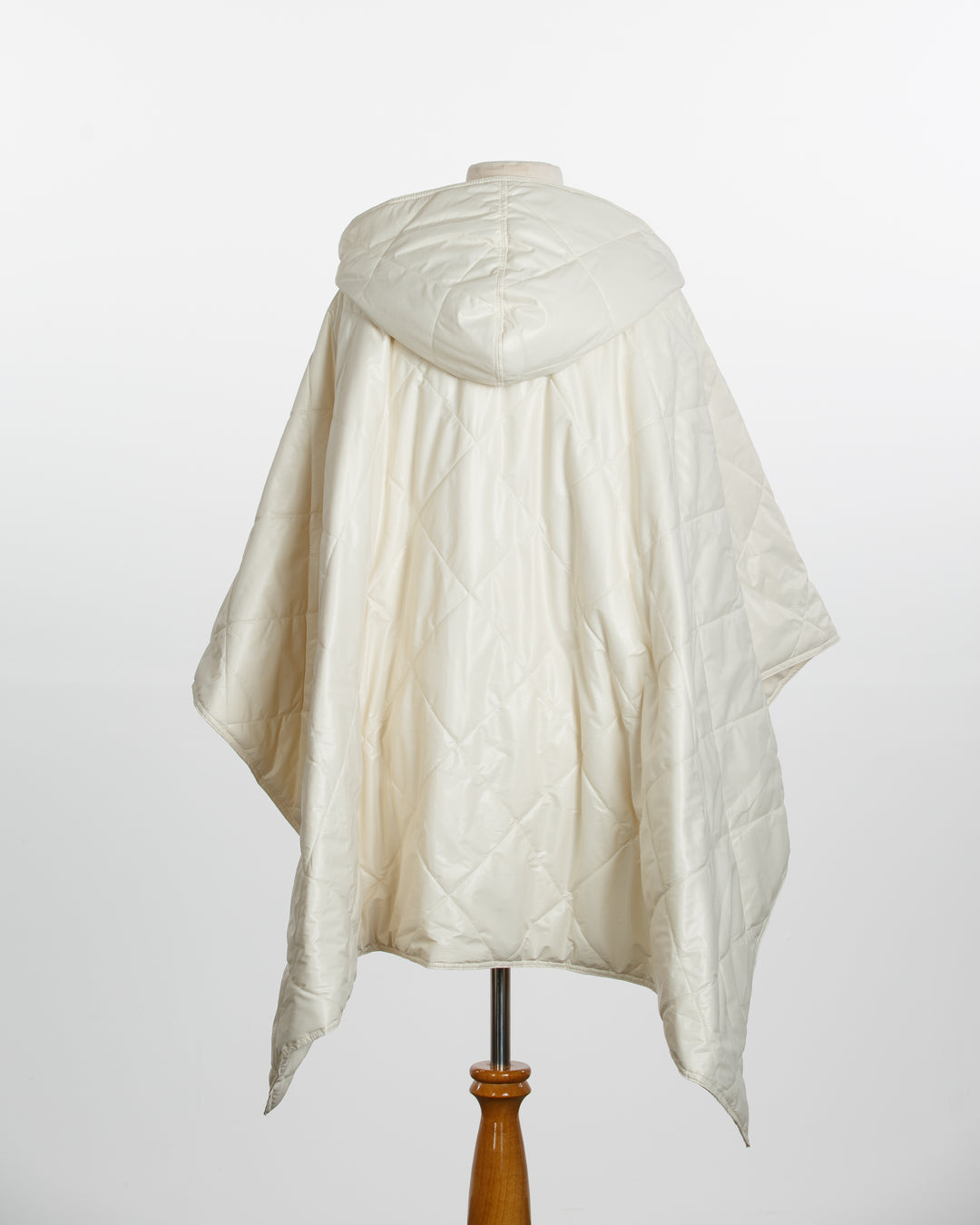 Shiny Ivory PUFFERRAP | Women's Rain Poncho