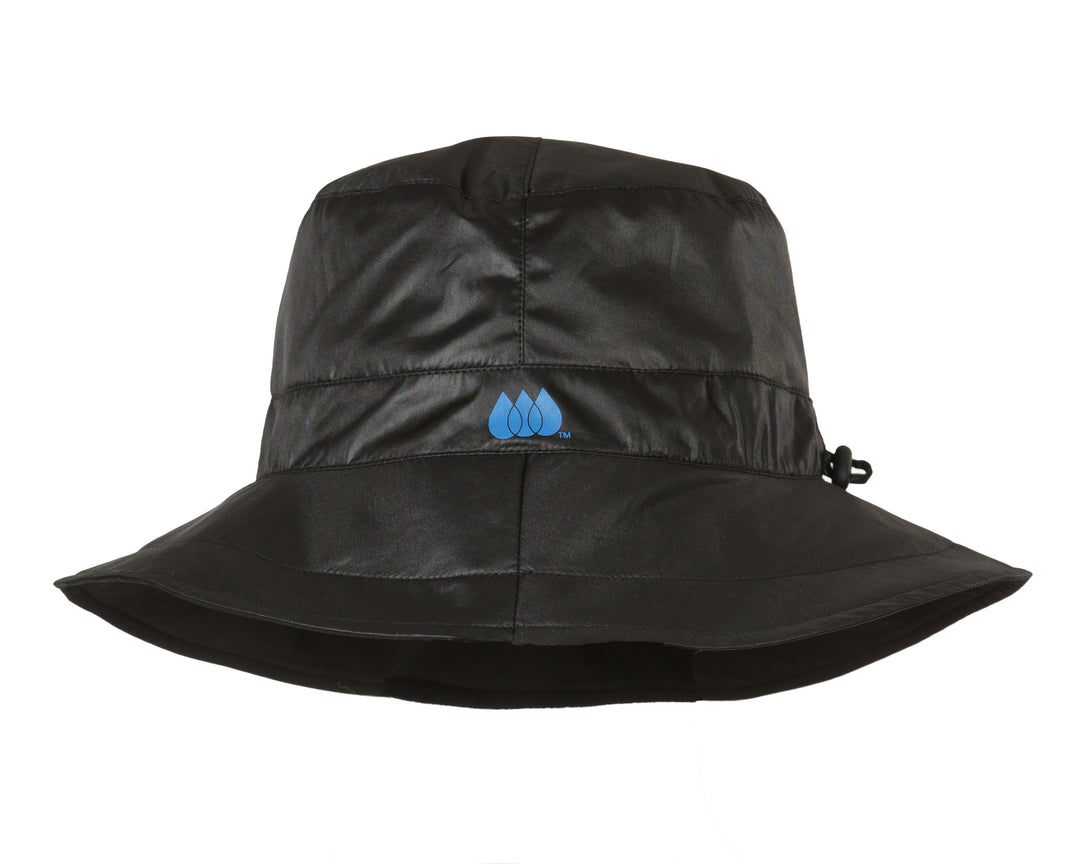 Shiny Black RAINCAP | Women's Bucket Hat