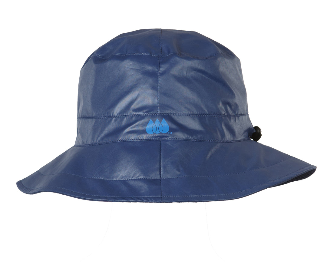 Shiny Navy RAINCAP | Women's Bucket Hat