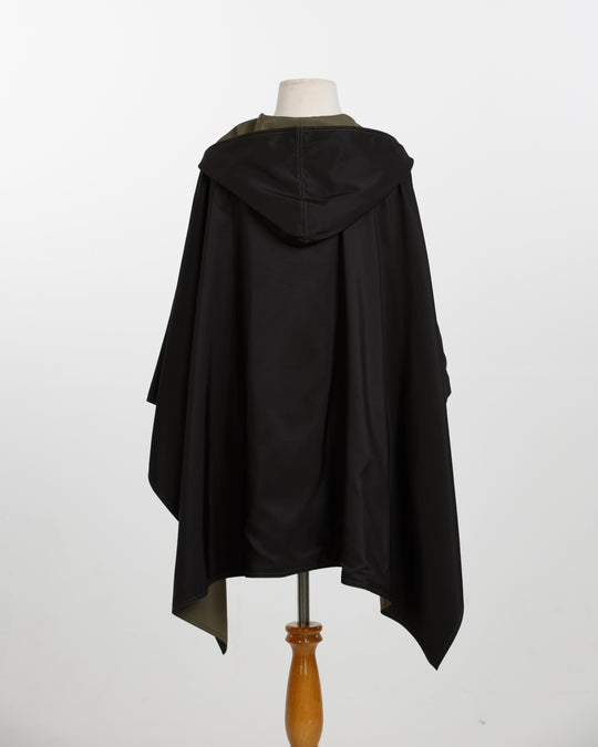 Black & Olive RAINRAP | Women's Rain Wrap Jacket - fashionable and practical rain gear by RAINRAPS