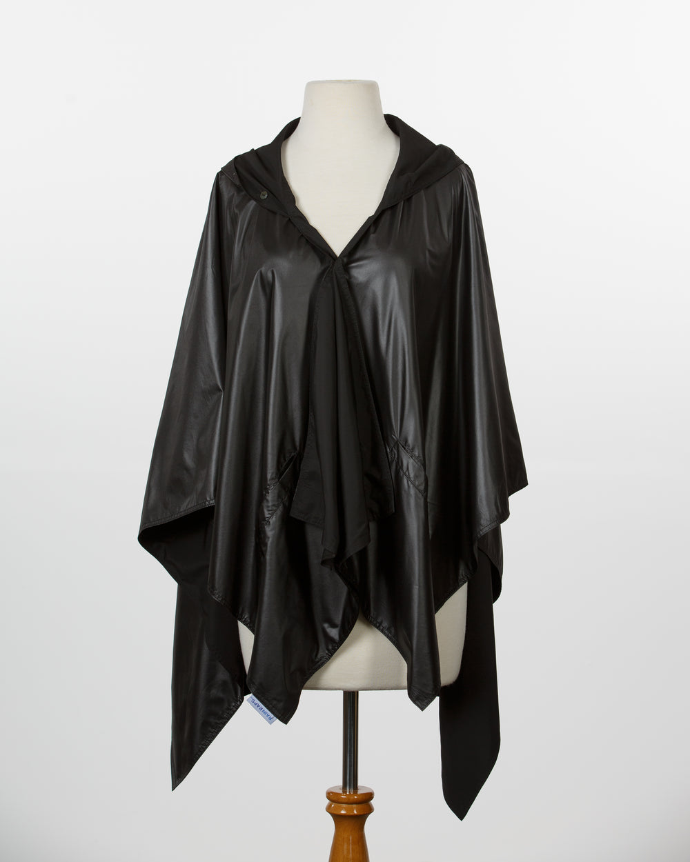 Shiny Black RAINRAP | Woman's Rain Poncho