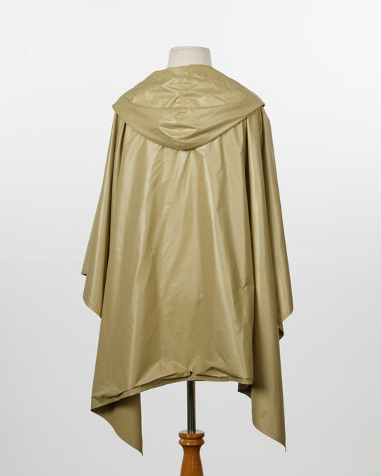 Shiny Olive Gold RAINRAP | Woman's Rain Poncho