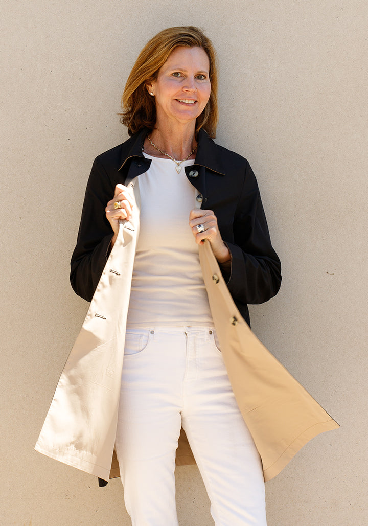 Black & Camel RAINTRENCH (with detachable hood) | Rain Trench Coat (Pre-Order Shipping July 27)