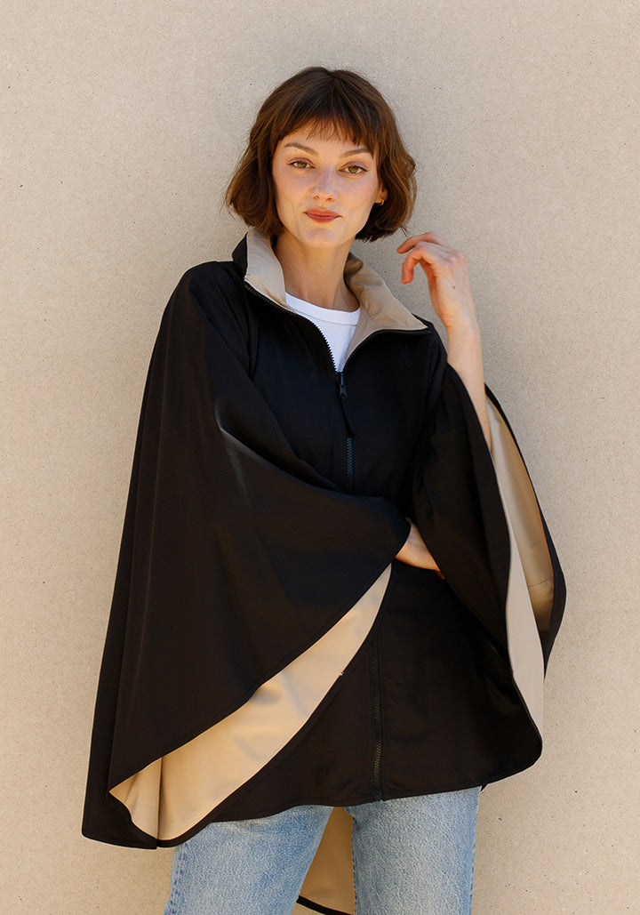 Black & Camel SPORTYRAP | Sport Poncho (Pre-Order Shipping July 27)