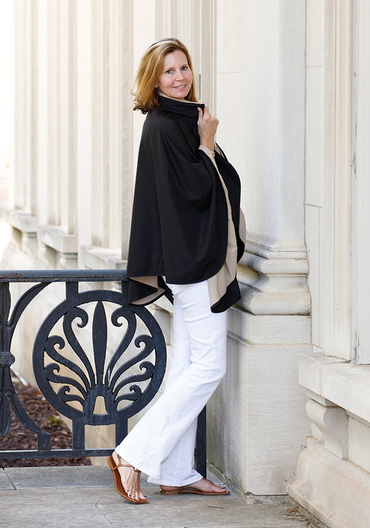 Black & Camel SPORTYRAP | Sport Poncho (Pre-Order Shipping July 27)