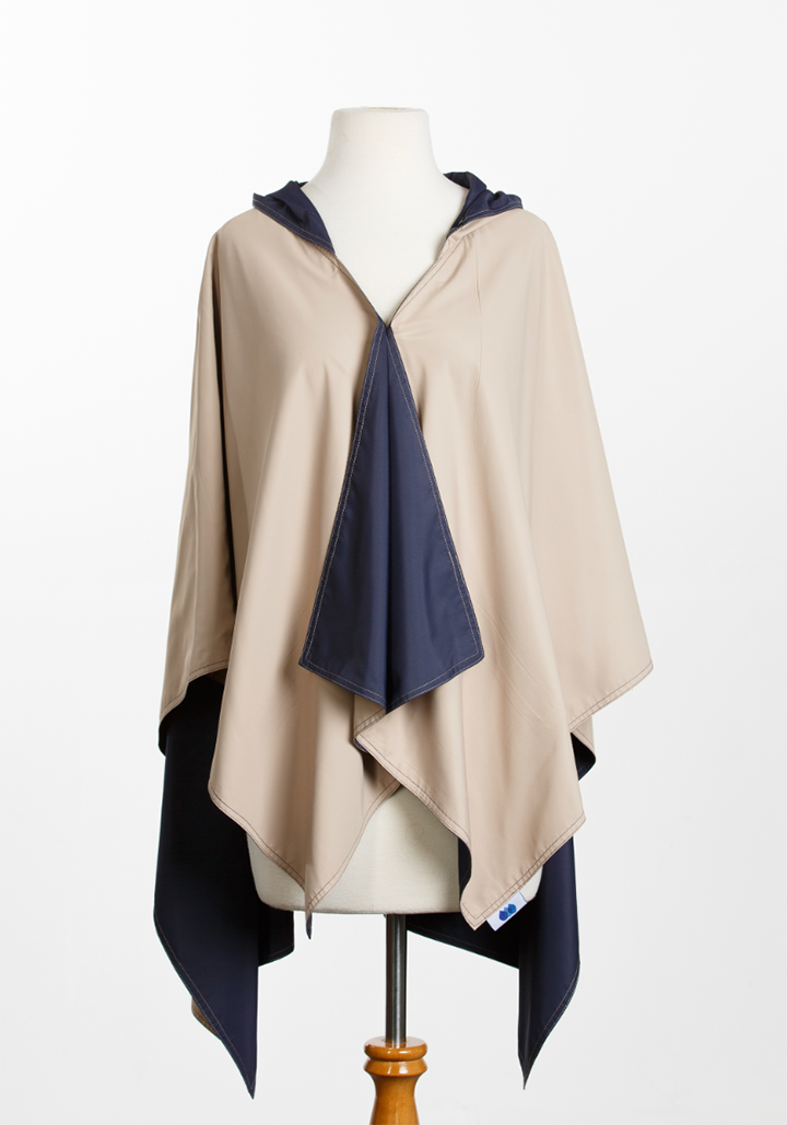 Navy & Camel RAINRAP | Women's Rain Wrap Jacket (Pre-Order Shipping August 7th)