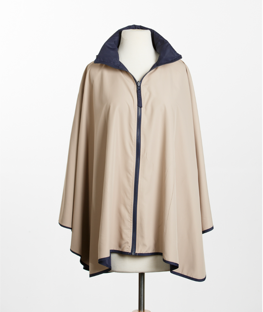 Navy & Camel SPORTYRAP | Woman's Rain Jacket (Pre-Order Shipping July 27)