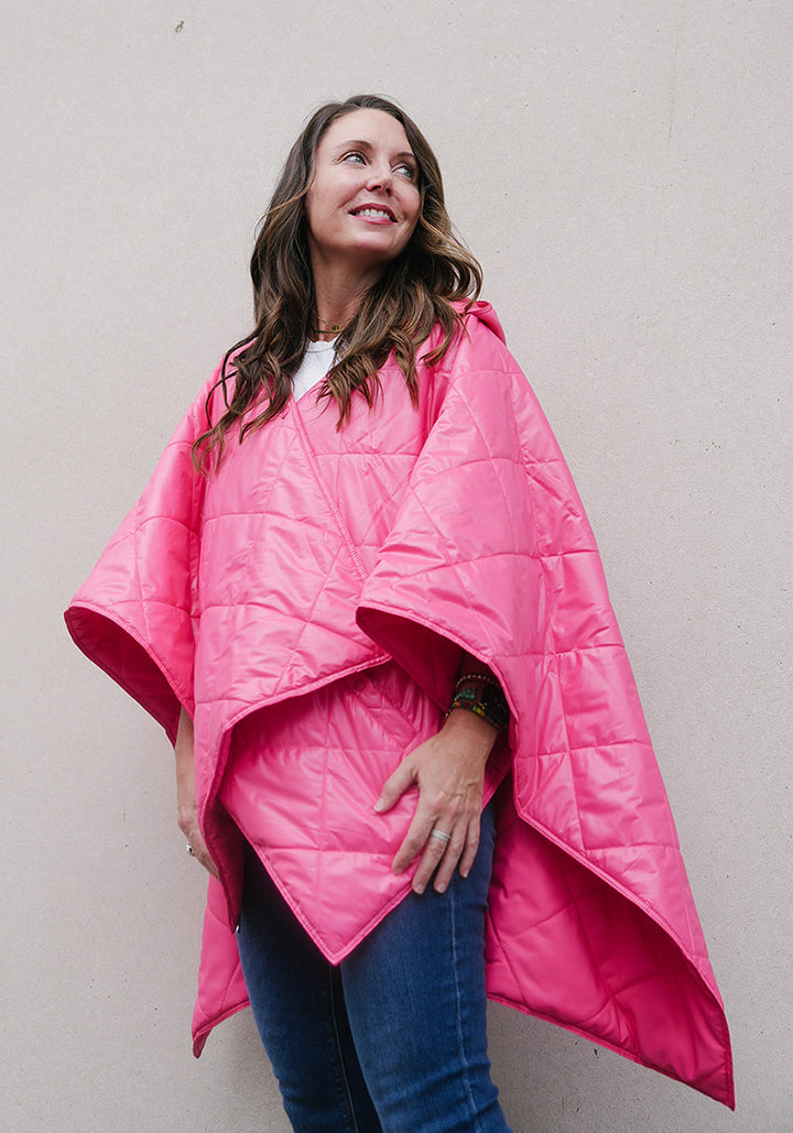 Pink PUFFERRAP | Women's Rain Puffer Jacket