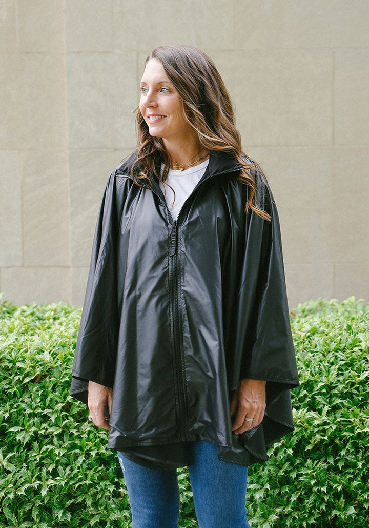 Shiny Black SPORTYRAP | Sport Poncho