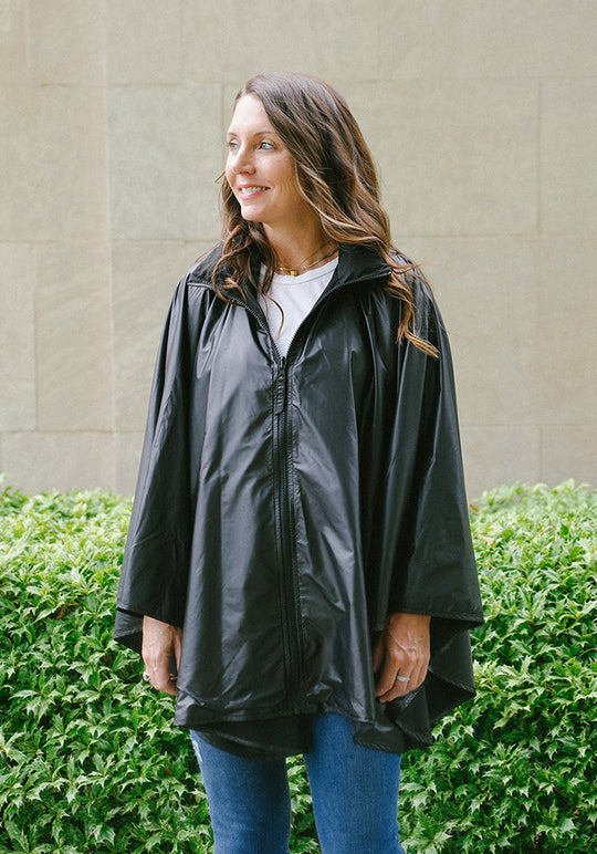 Shiny Black SPORTYRAP | Sport Poncho