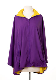 Purple & Gold SPORTYRAP - fashionable and practical rain gear by RAINRAPS