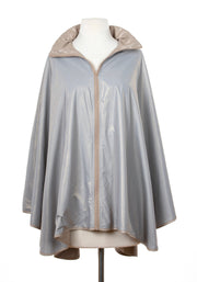 Hooded Camel Silver Metallic & Light Gray Gold Metallic SPORTYRAP - fashionable and practical rain gear by RAINRAPS