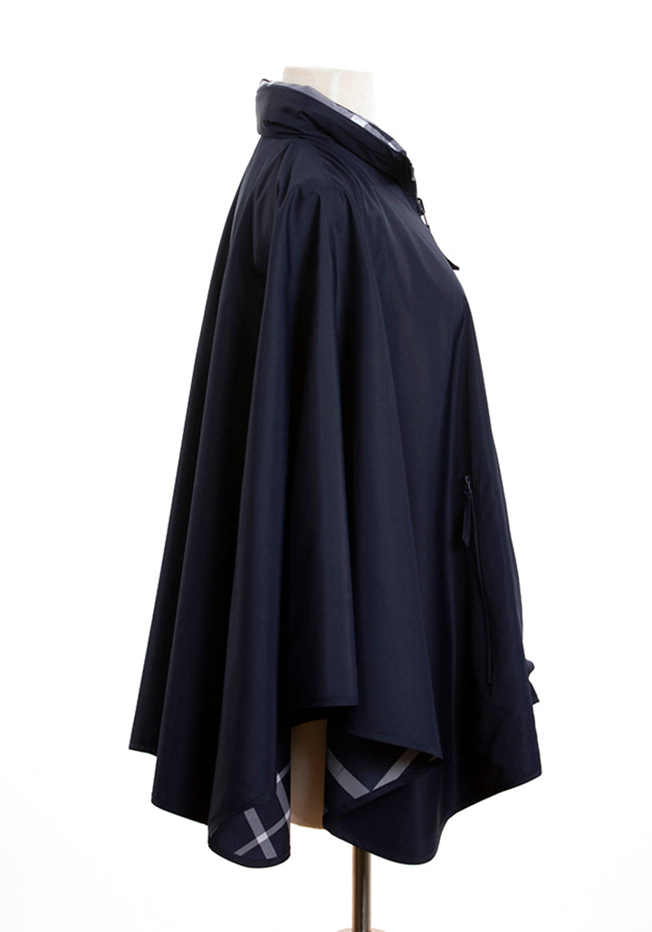 Navy & Navy Plaid SPORTYRAP (In stock February) - fashionable and practical rain gear by RAINRAPS