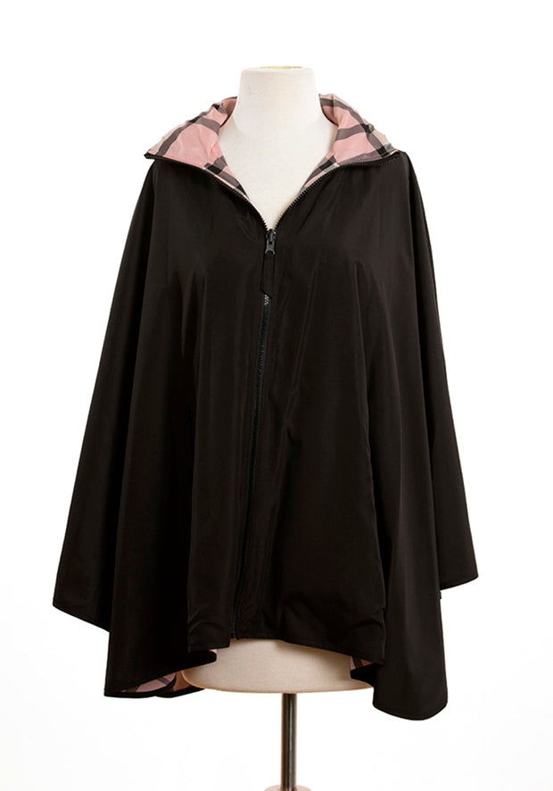 Black & Pink Plaid SPORTYRAP - fashionable and practical rain gear by RAINRAPS