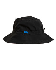 Black & Cabana Stripe RAINCAP | Women's Bucket Hat (Shipping February 6, 2023) - fashionable and practical rain gear by RAINRAPS