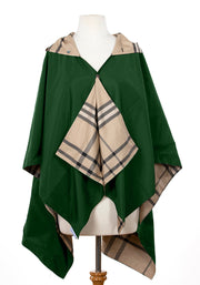 Hunter Green & Plaid RAINRAP - fashionable and practical rain gear by RAINRAPS