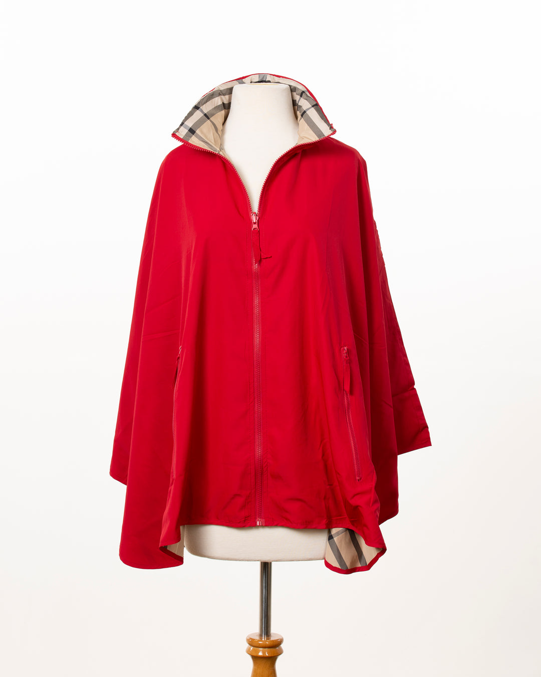 Jester Red & Plaid SPORTYRAP | Sport Poncho - fashionable and practical rain gear by RAINRAPS