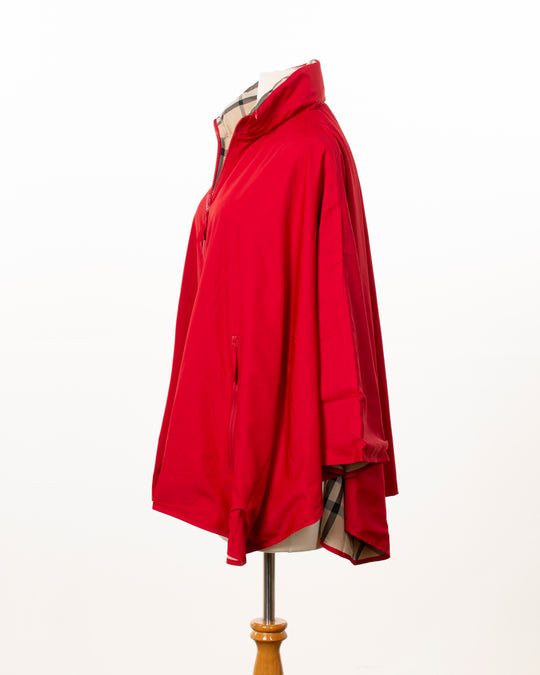 Jester Red & Plaid SPORTYRAP | Sport Poncho - fashionable and practical rain gear by RAINRAPS