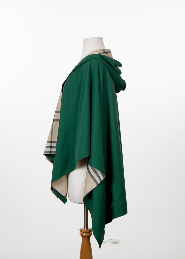 Hunter Green & Plaid WINTERRAP - fashionable and practical rain gear by RAINRAPS