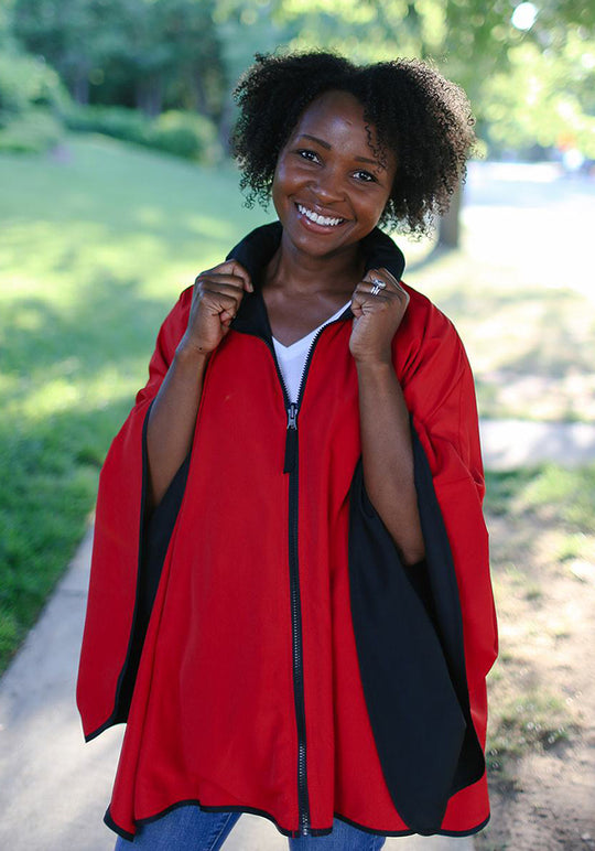 Black & Red SPORTYRAP - fashionable and practical rain gear by RAINRAPS