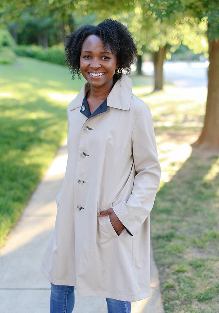 Fashionable rain jacket top